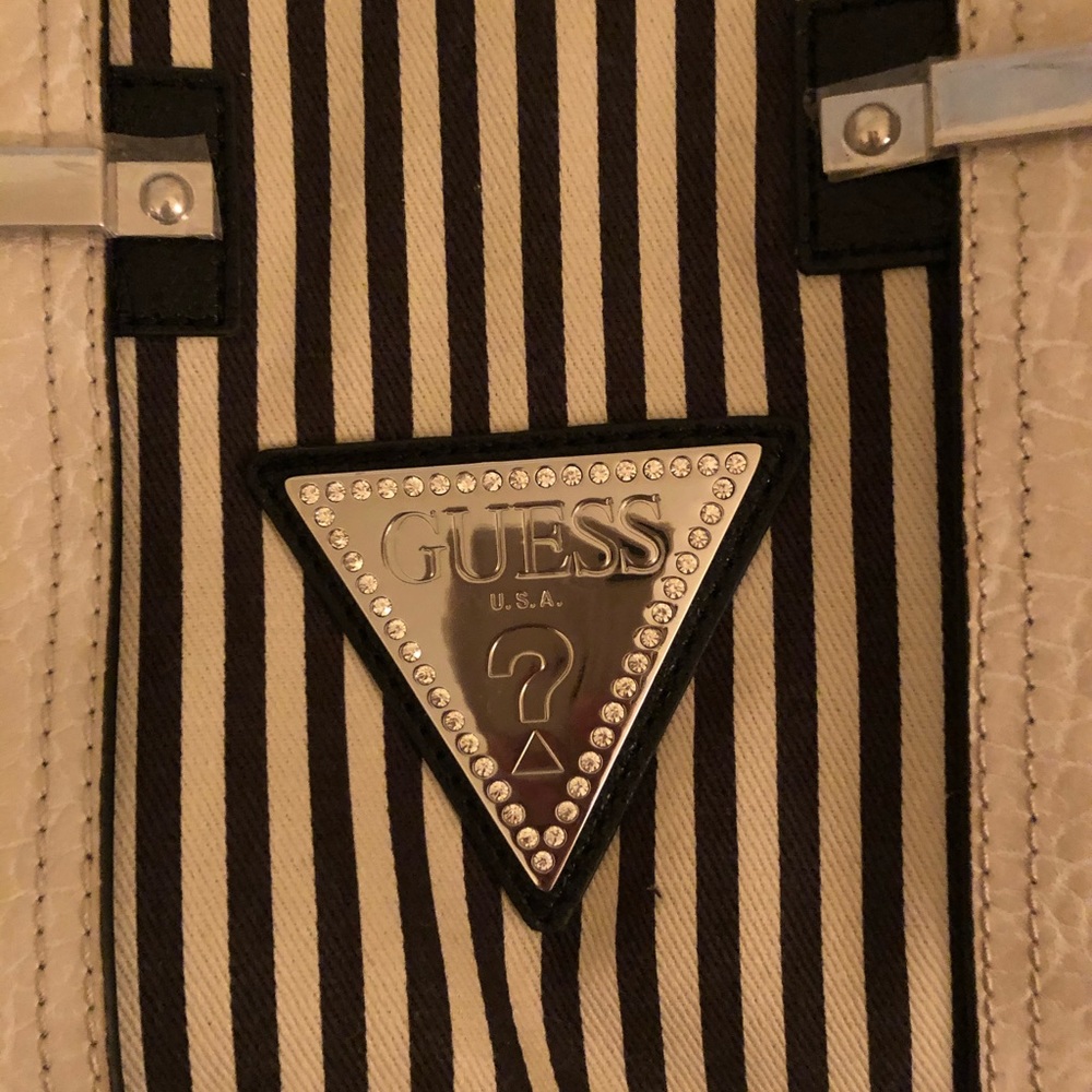 Guess Croc embossed Canvas bag.